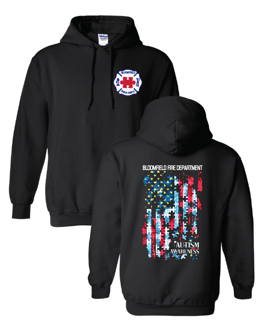 Pullover Hoodie Black- Autism Awareness