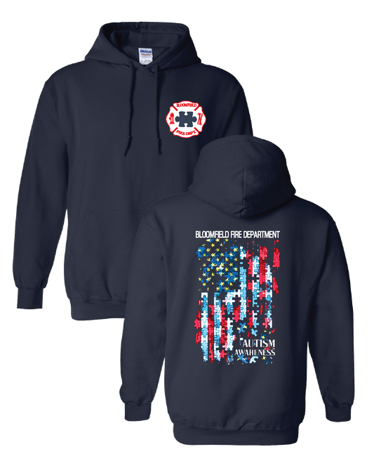 Pullover Hoodie Navy- Autism Awareness