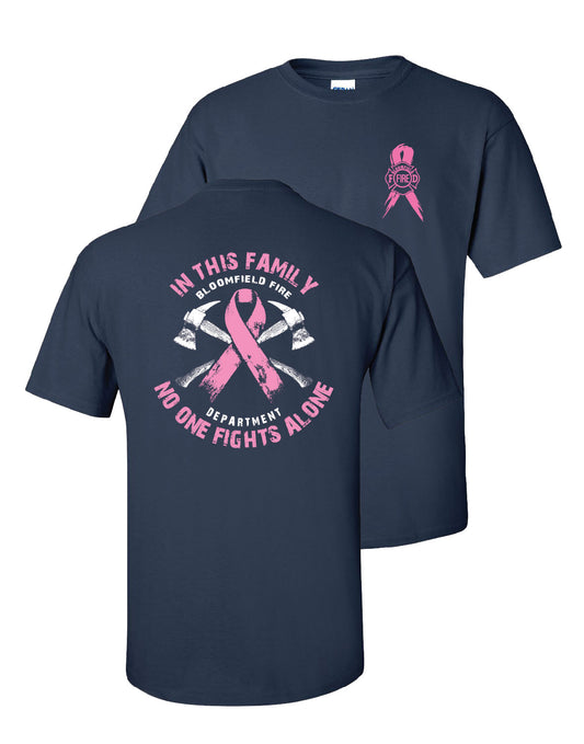 Gildan Ultra Cotton Navy Blue T-Shirt - Breast Cancer Awareness