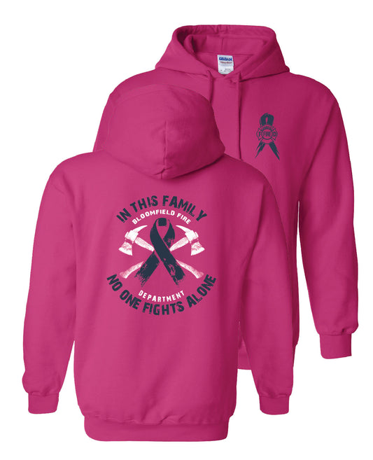 Gildan Heavy Blend Pink Hooded Sweatshirt - Breast Cancer Awareness